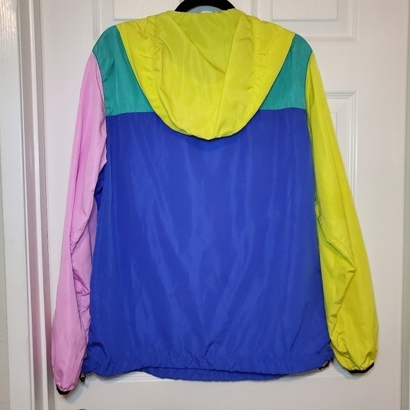 Teddy Fresh Rip N Dip Pastel Hooded Pullover Windbreaker Jacket Mens Medium - Picture 7 of 15